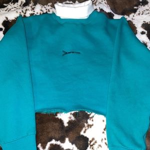 Used apathy cropped turtle neck sweatshirt. No stains.